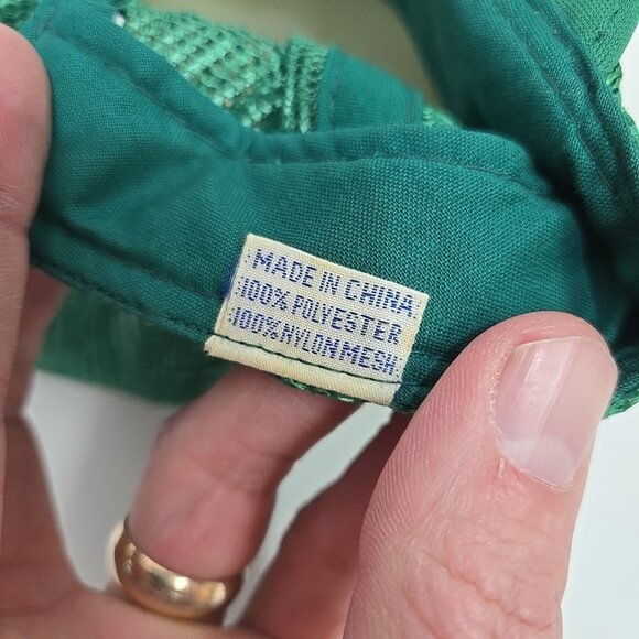 Vintage Agway Premium Green Diesel Mesh Trucker Snapback Hat Giles Wickham - Picture 7 of 7